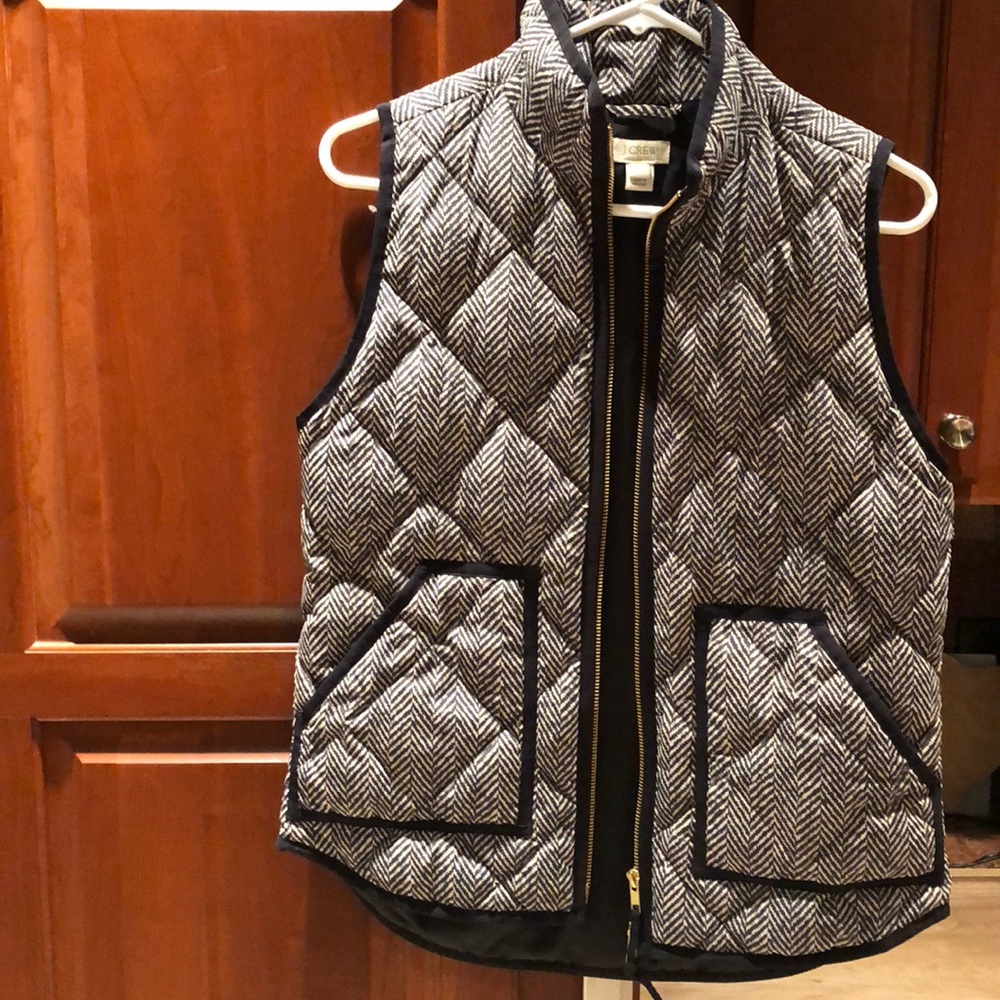 J.Crew Excursion Quilted Herringbone Vest